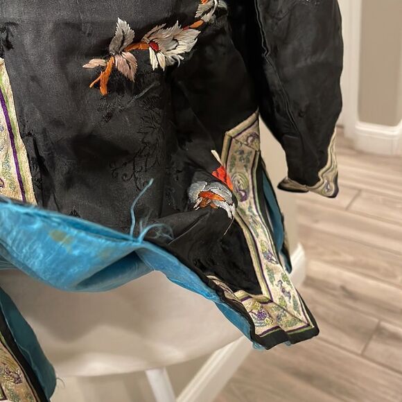 Vintage Bullock’s Made In China Embroidered Silk Blouse 1950’s Woman’s Size Smal - Picture 3 of 7